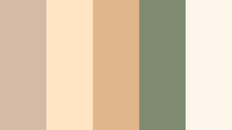 weekend market stroll seashore taupe color palette with hex codes