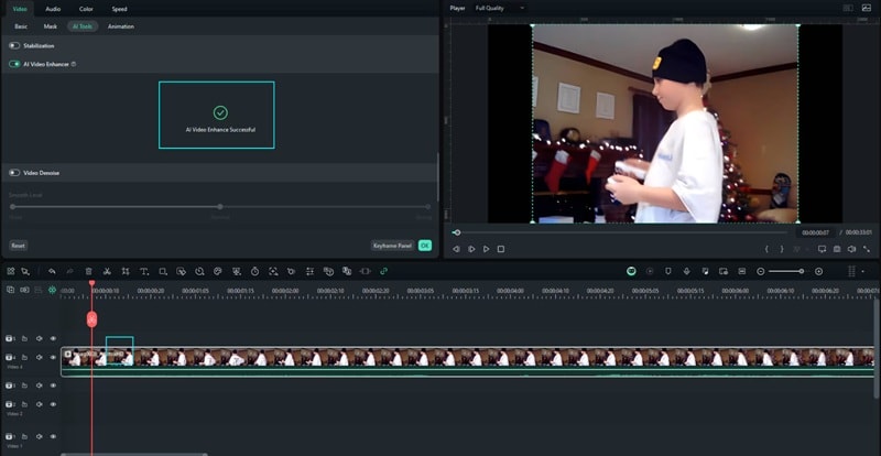 preview the resulted upscaled video