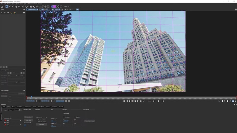 lens calibration tool in mocha