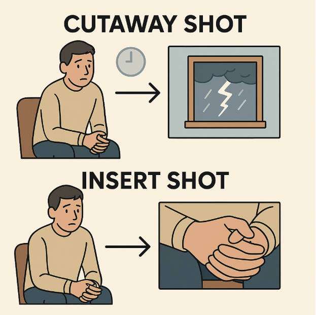 cutaway shot vs insert shot