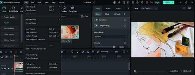 access video settings
