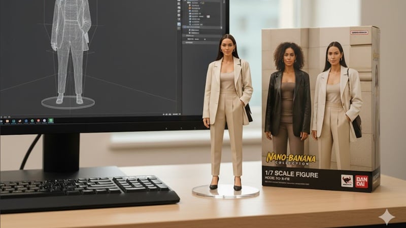 nano banana 3d action figure trend