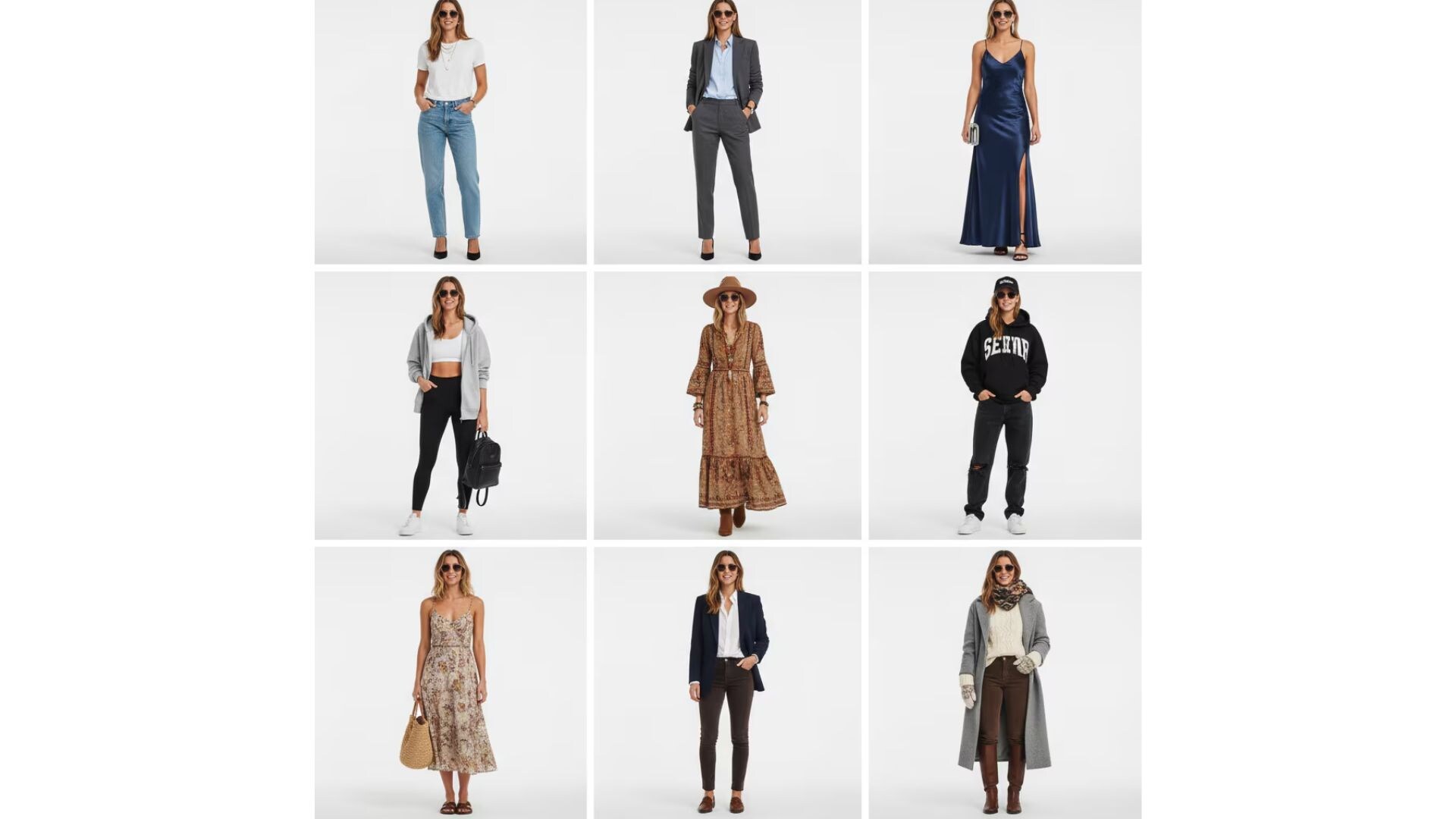 nano banana outfit grid