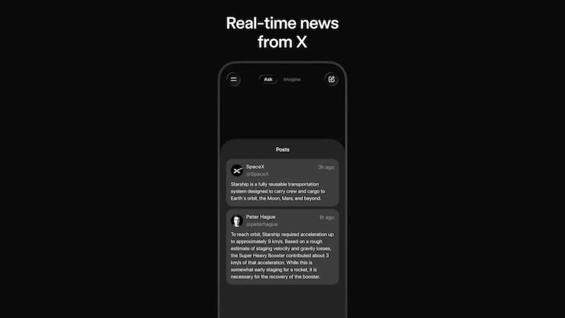 grok real-time news