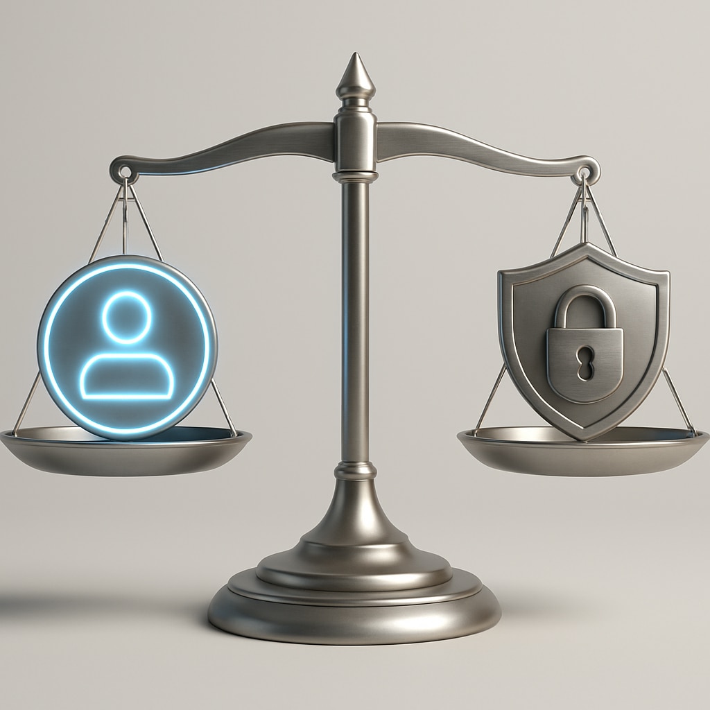 data privacy and security concerns in hyper-personalization, symbolizing the need to protect user data.