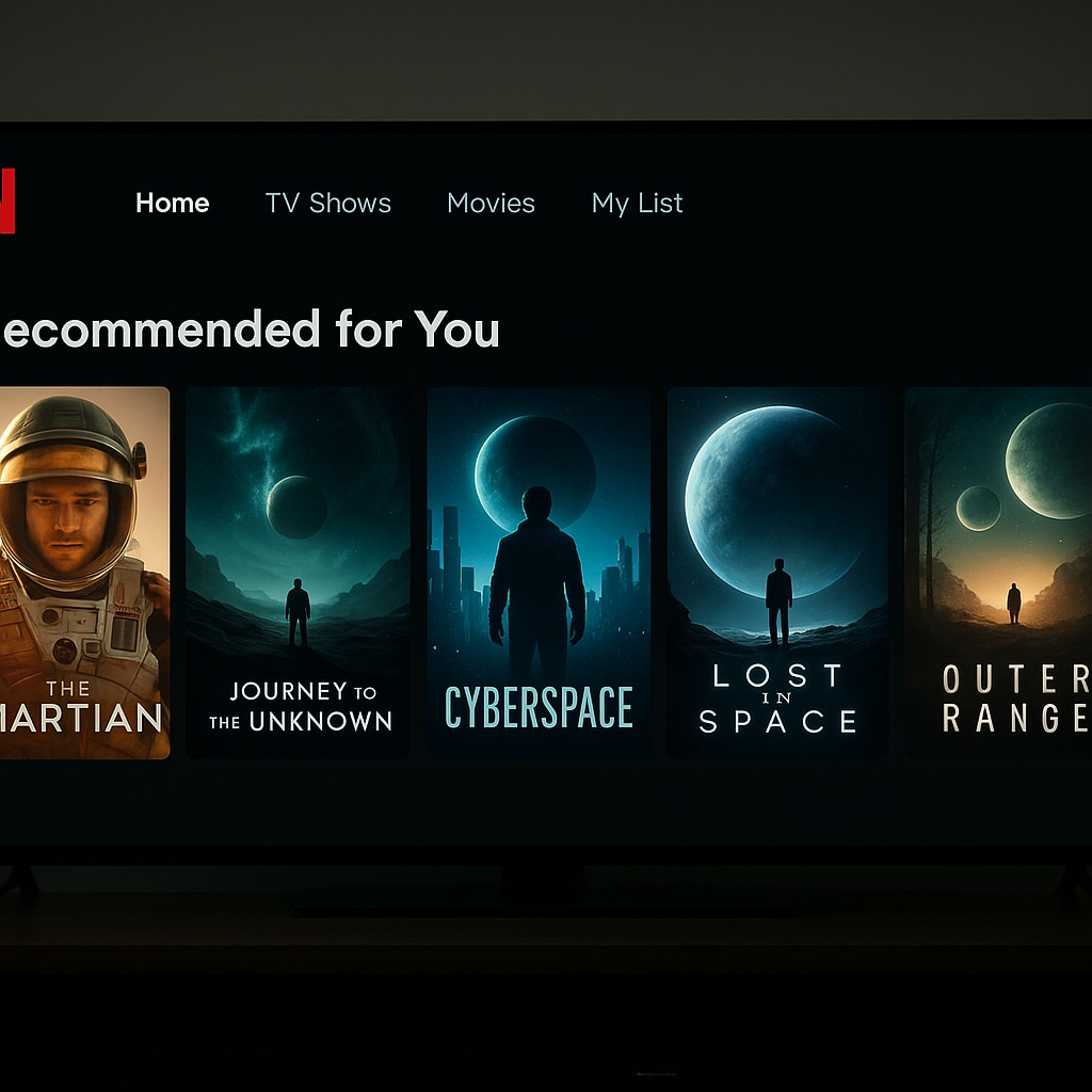 ersonalized movie artwork on a streaming service homepage,