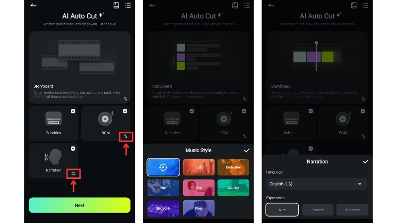 choose elements you want to add
