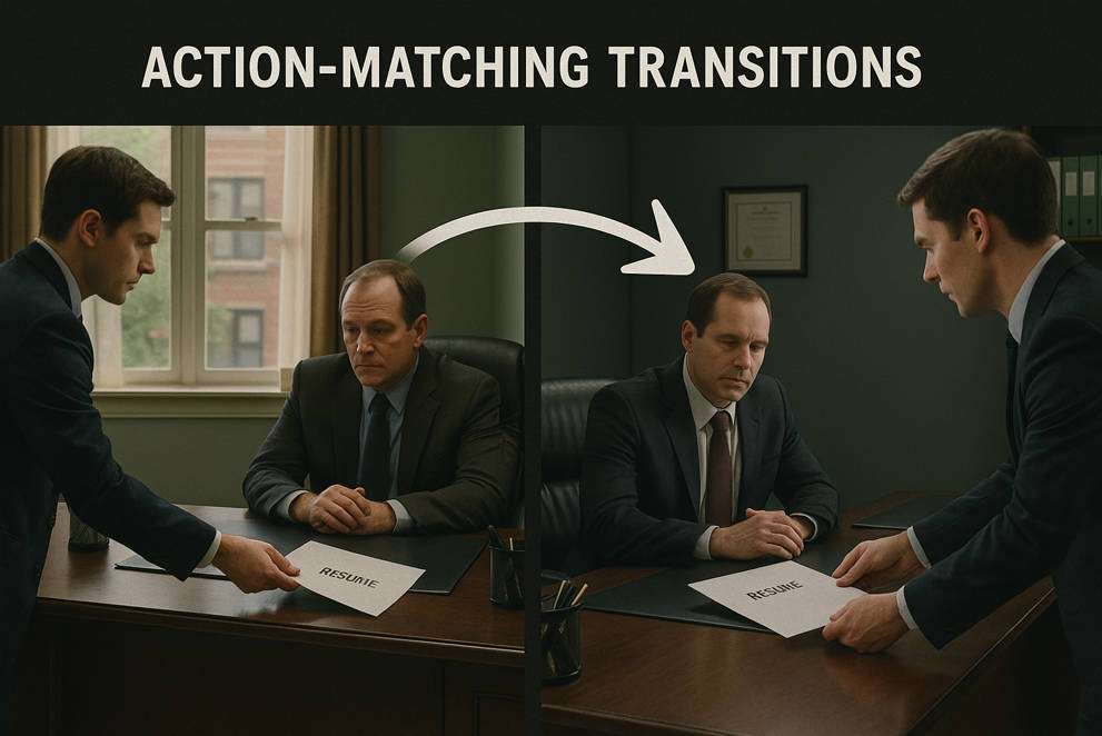 action matching transition example