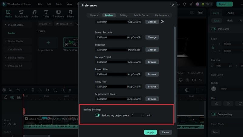 adjust backup for version control