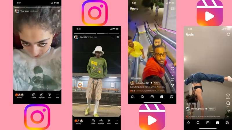 instagram stories and reels vertical videos