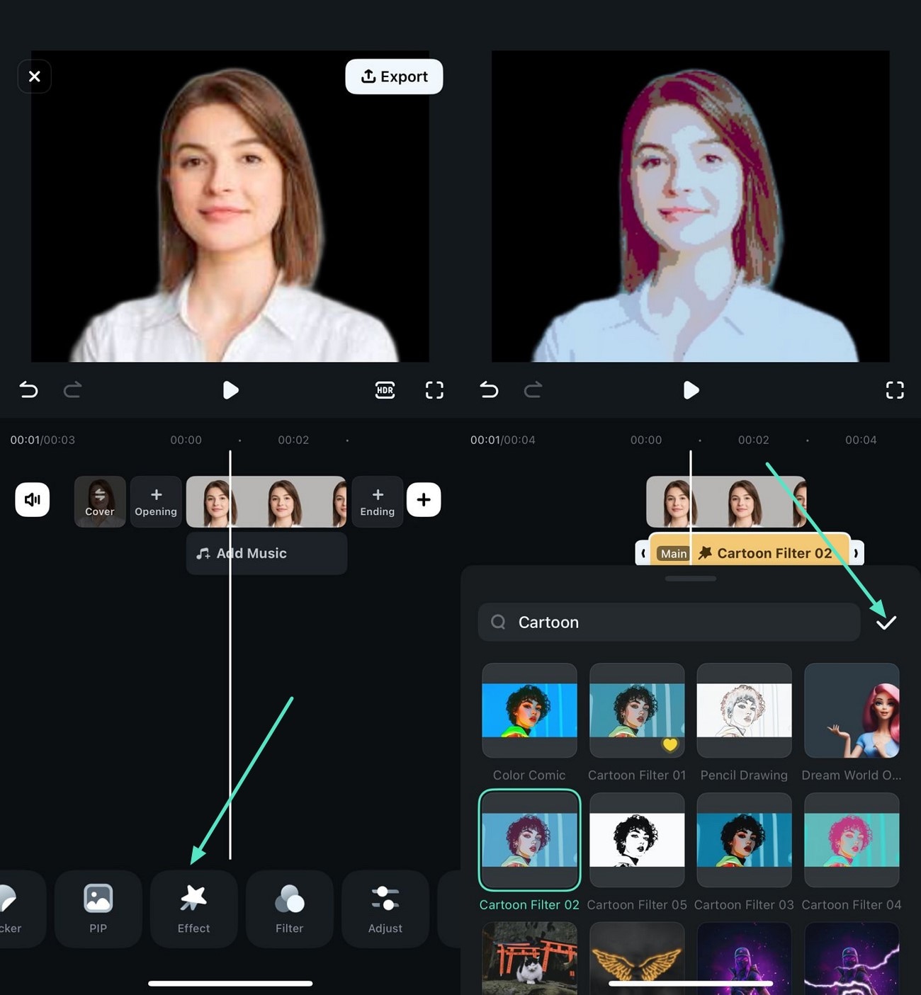 add effect from library