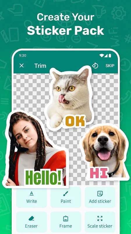 sticker studio whatsapp sticker maker interface