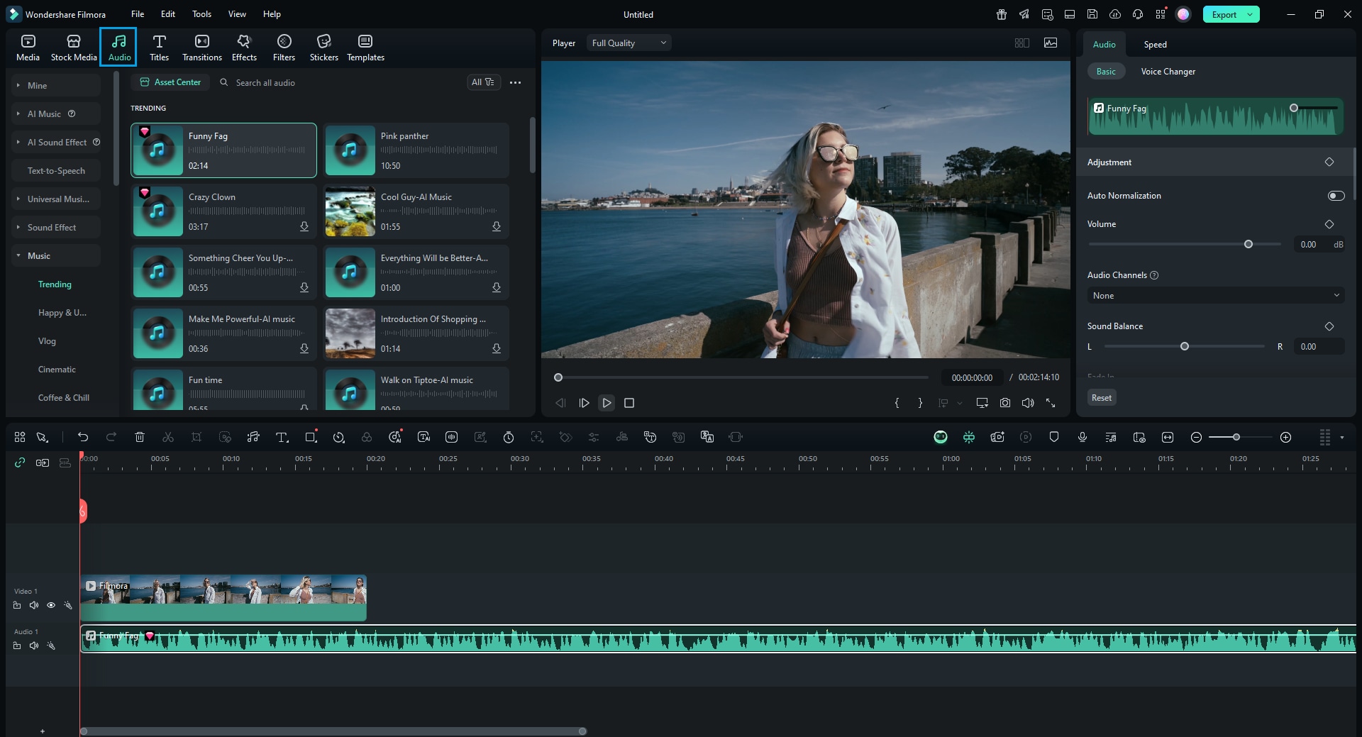 add audio effect