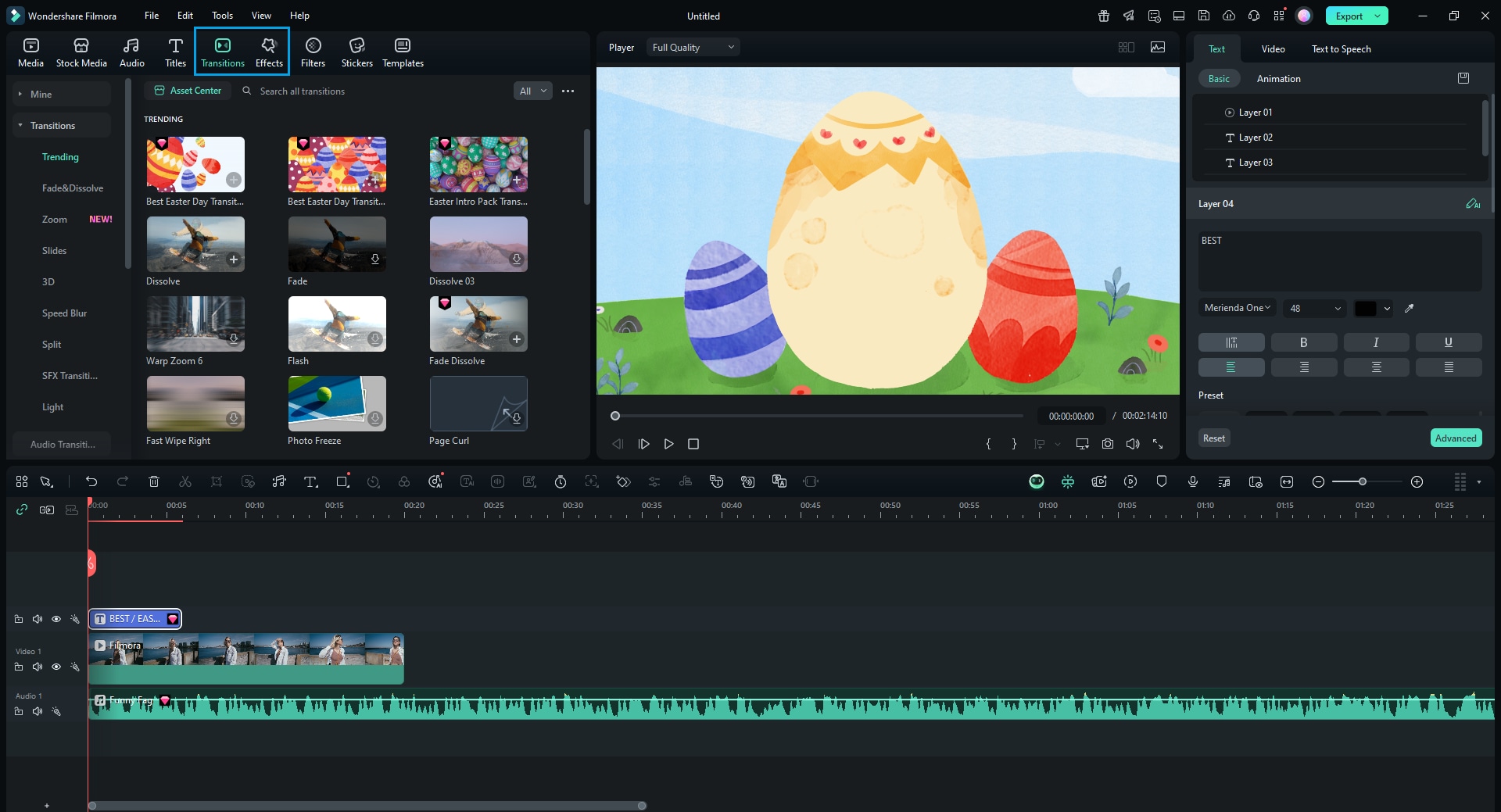 export the video