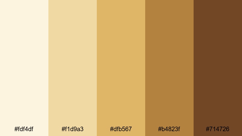 wheat field sundown rustic wedding color palette with hex codes