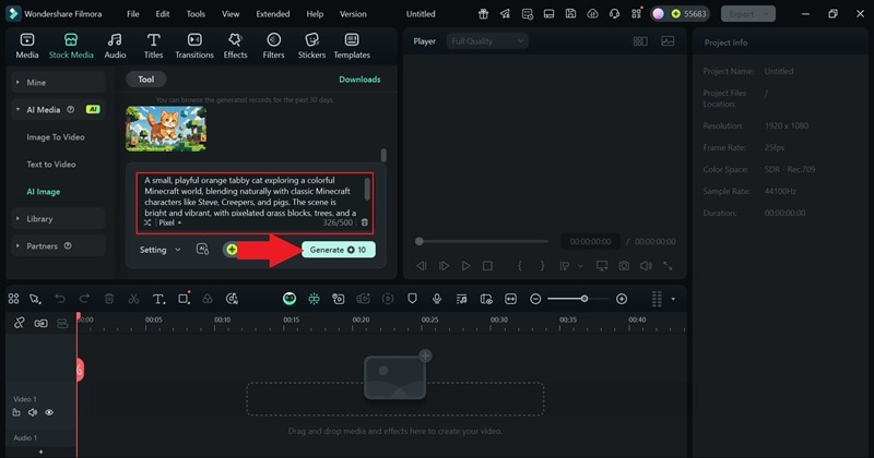 write prompts pick style and generate