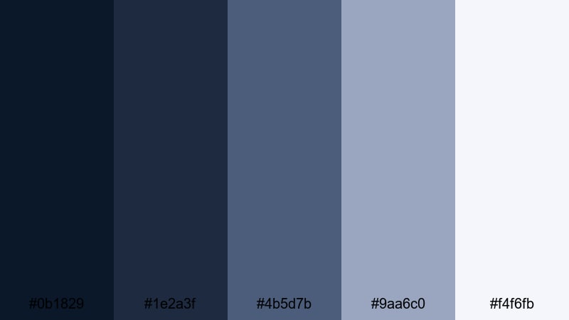 whispering harbor moon moonlight color palette with hex codes