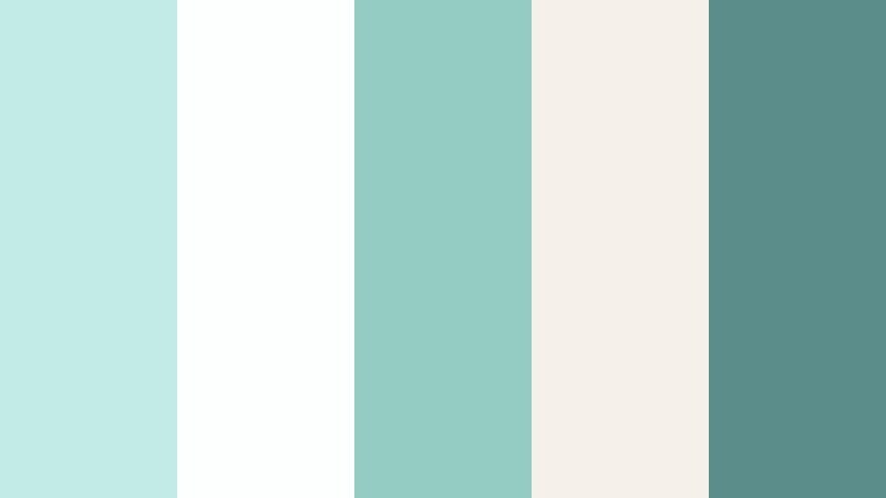 whispering springs waterfall mist color palette with hex codes