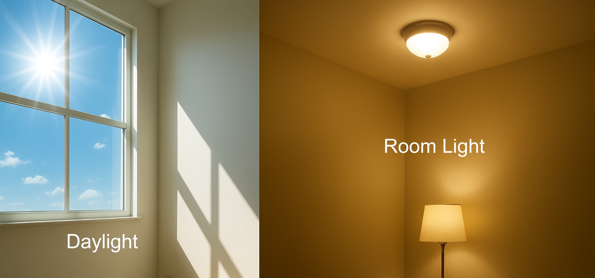 daylight plus room light