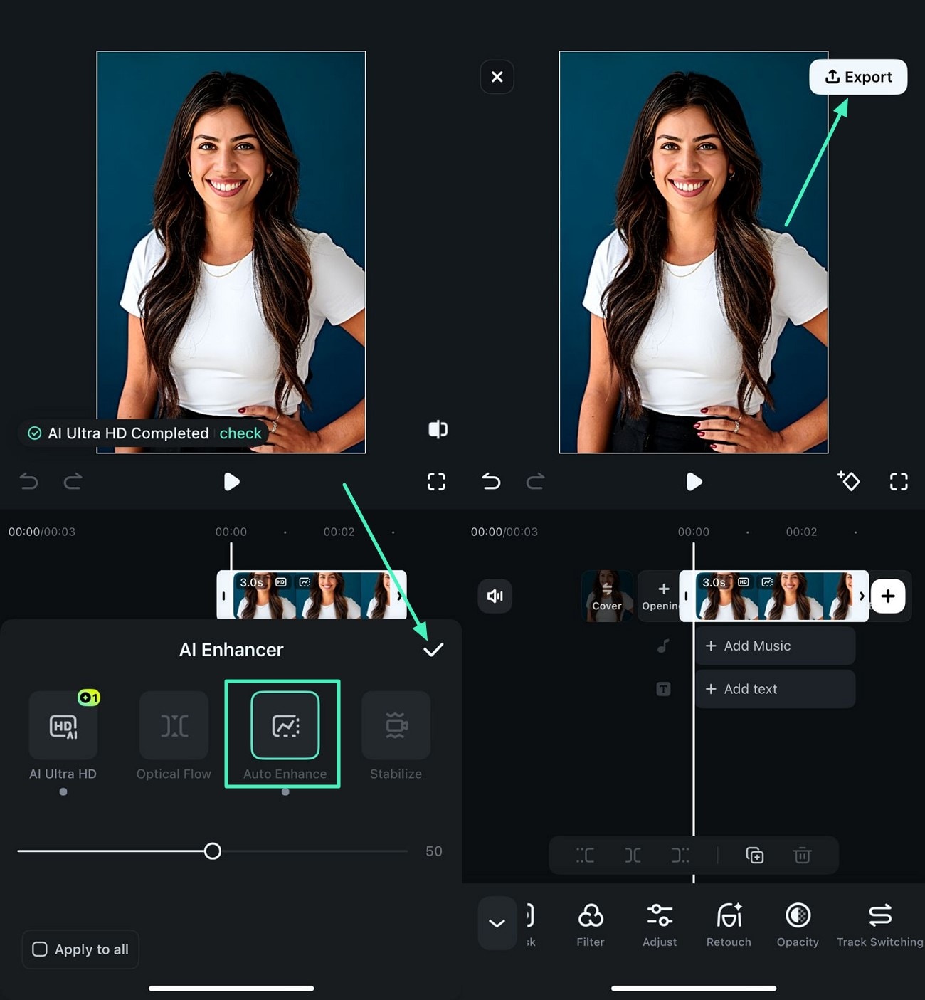 auto enhance tool to unblur instagram pictures