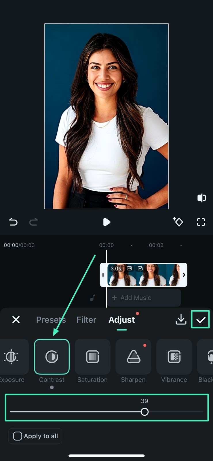 manual adjustments to fix blurry photos on instagram