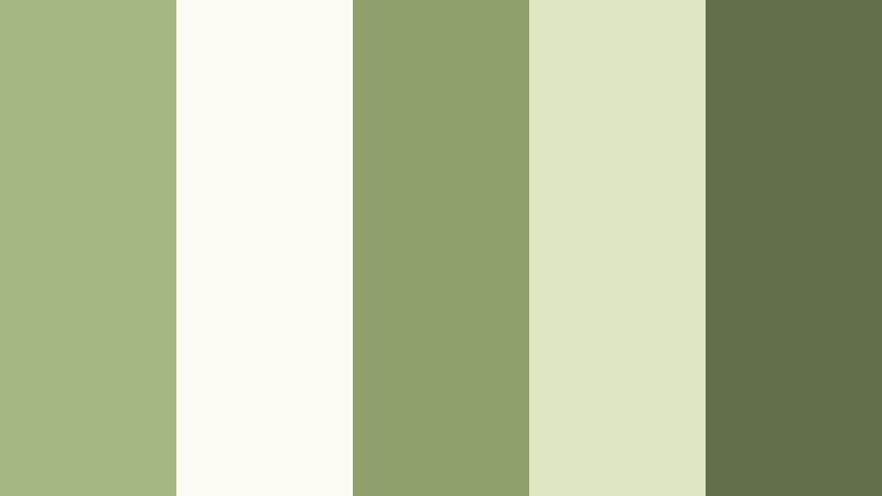 wild meadow whisper pale moss green color palette with hex codes