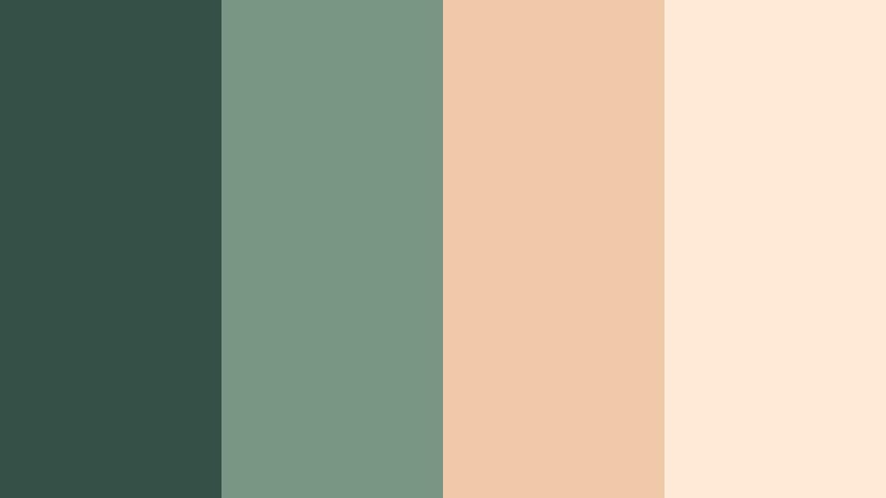 wildflower picnic shade dusty forest green color palette with hex codes