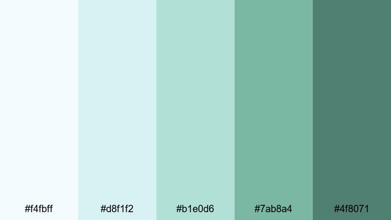 willow whisper breeze fairy garden color palette with hex codes