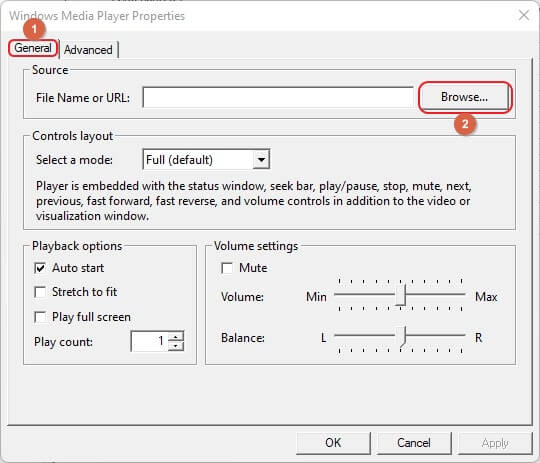 propiedades del reproductor multimedia de windows configuración de powerpoint