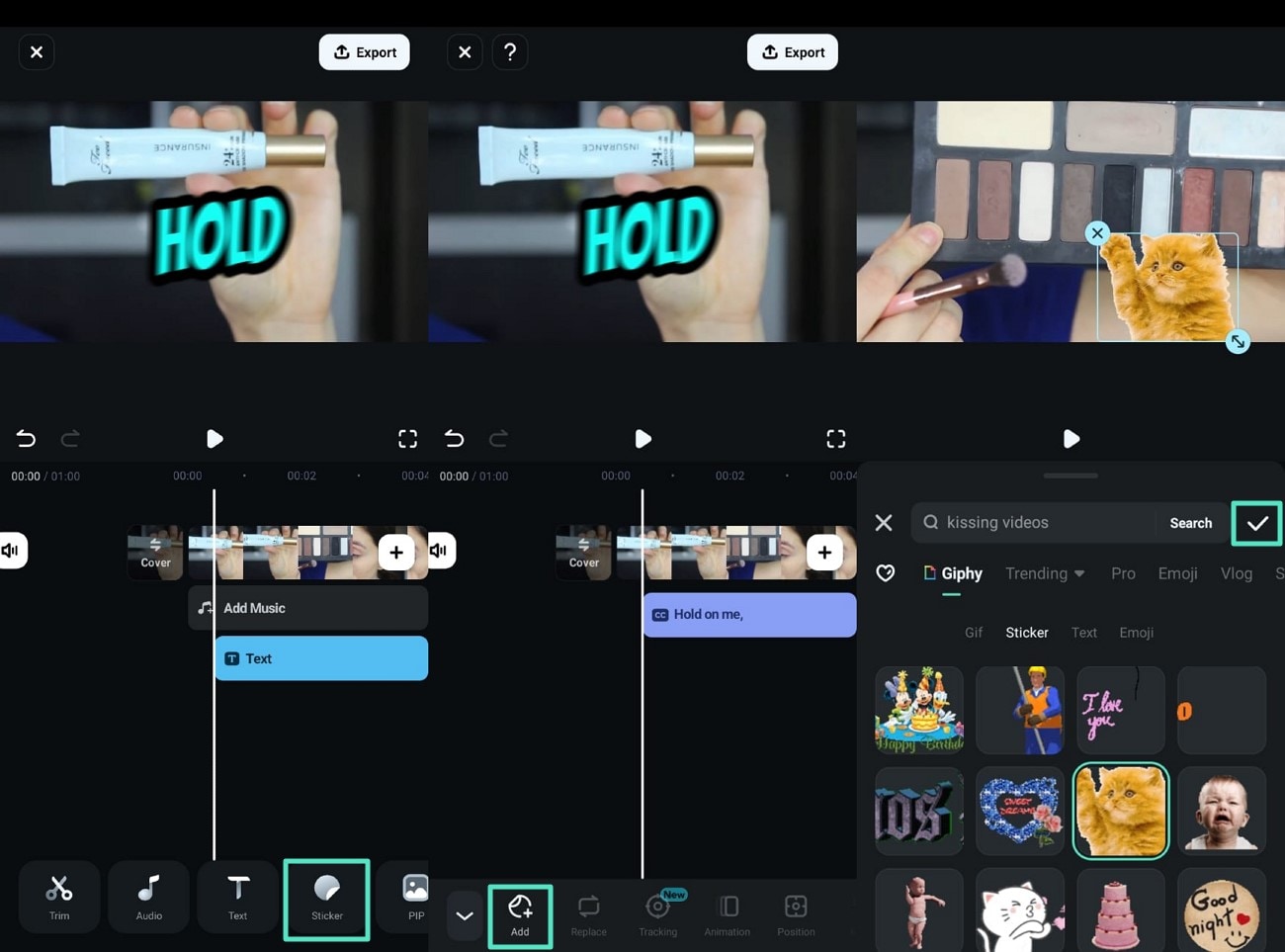 add trending stickers