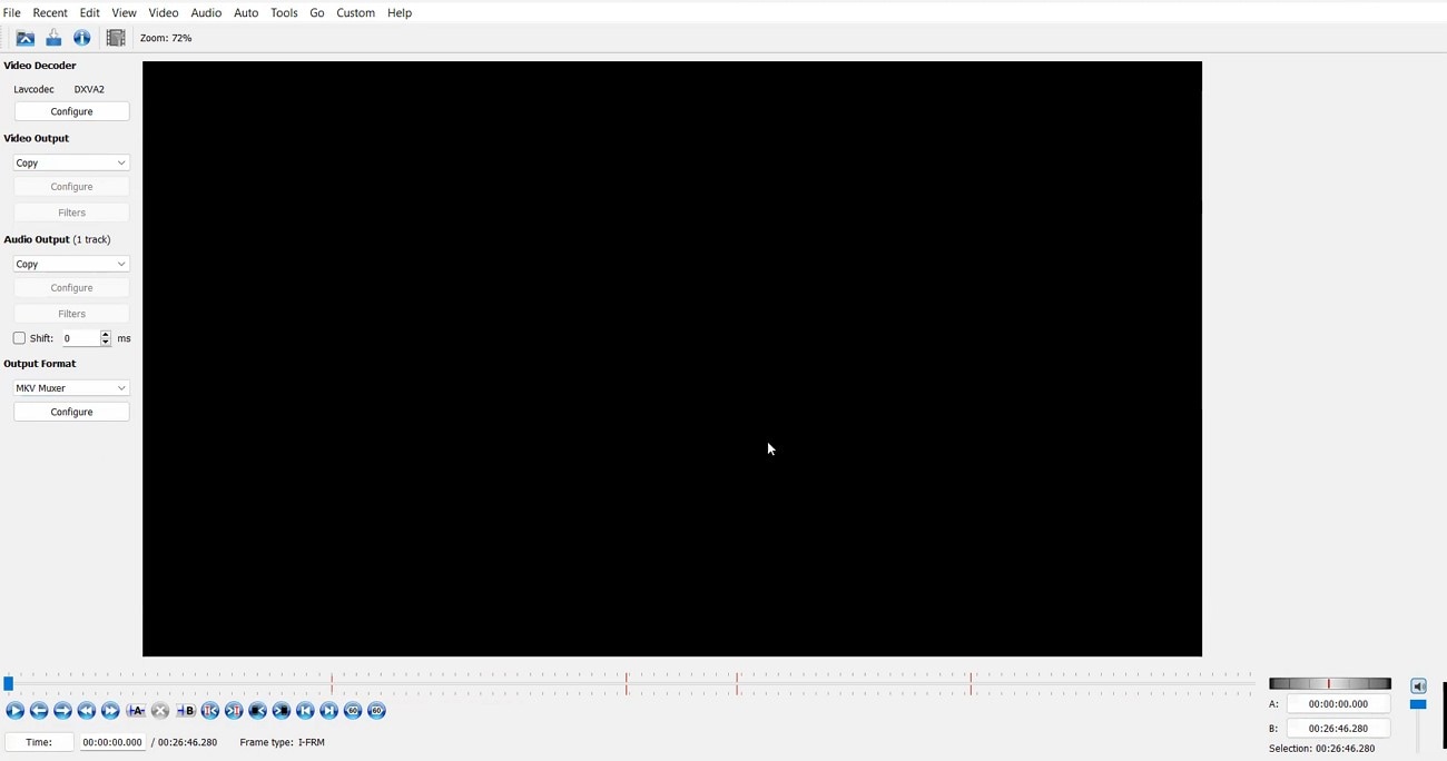 choose Avidemux vide editor