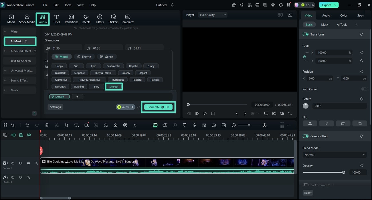 generate ai music for movie