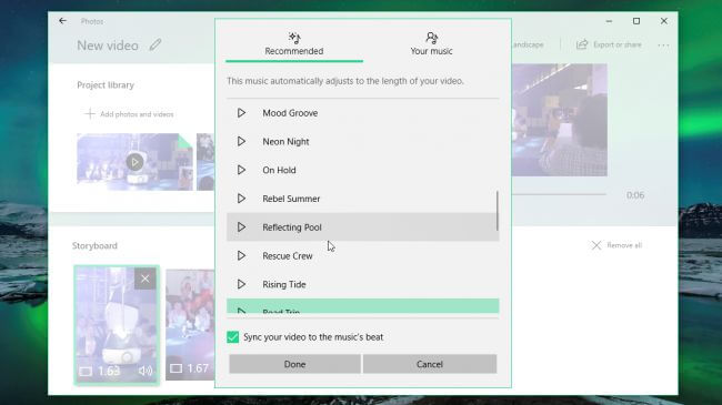  Create videos with Story Remix on Windows10 