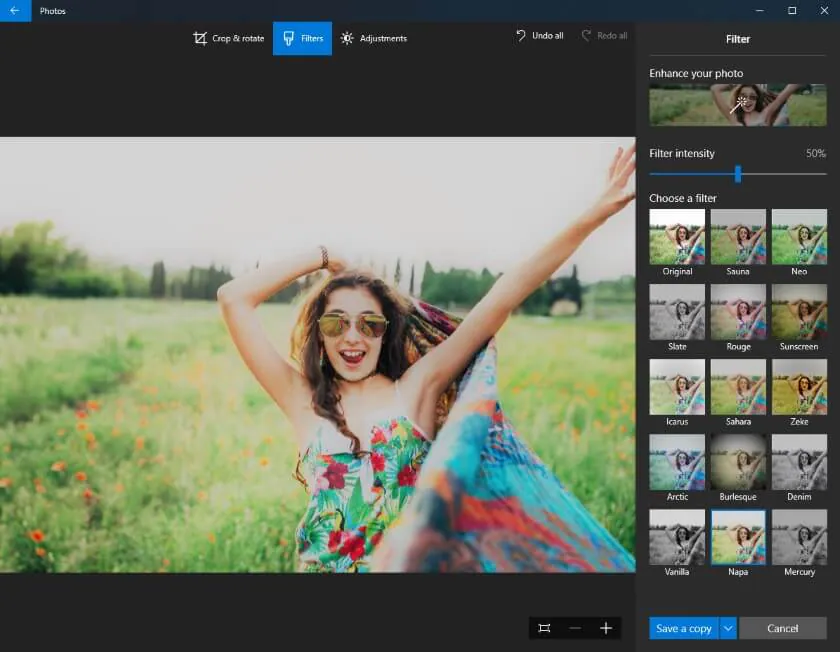 Windows 10 Photos  Free Photo Editing Software for beginners 