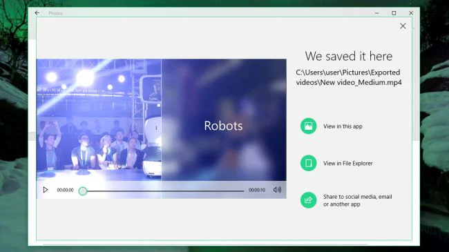  Create videos with Story Remix on Windows10 