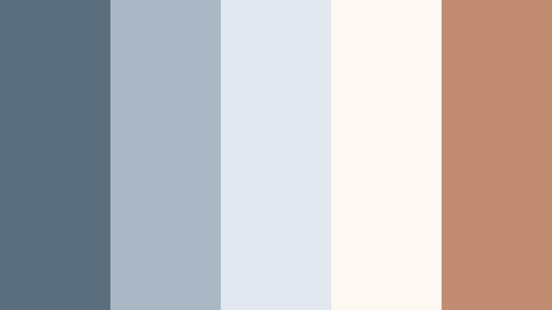 winter window glow ashen blue color palette with hex codes