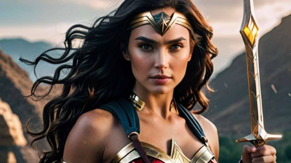 wonder woman image generated by filmora