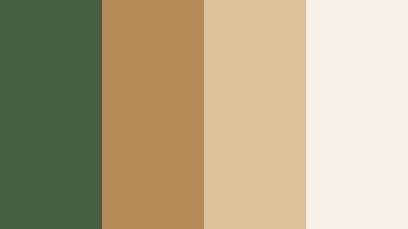 woodland market morning woodland fern color palette with hex codes