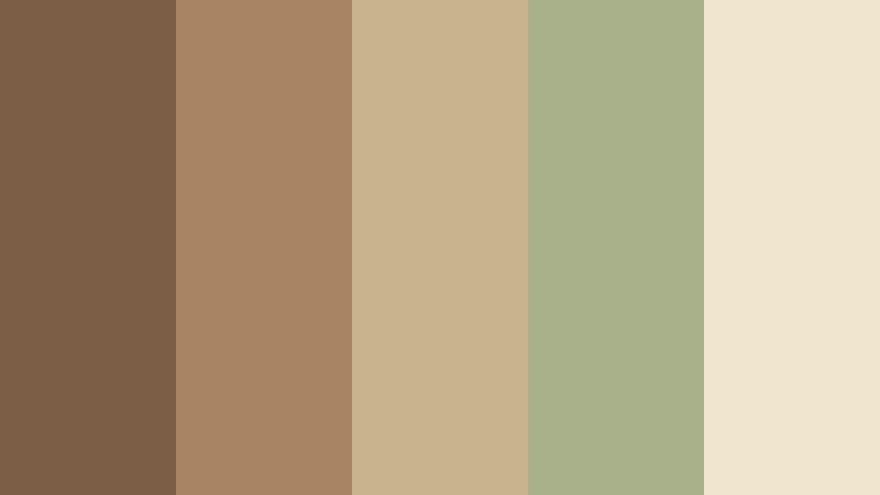 woodland pantry cottagecore color color palette with hex codes