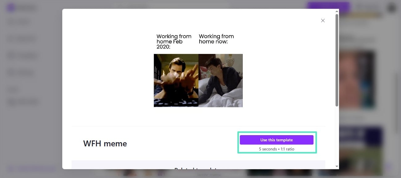 use clipchamp template