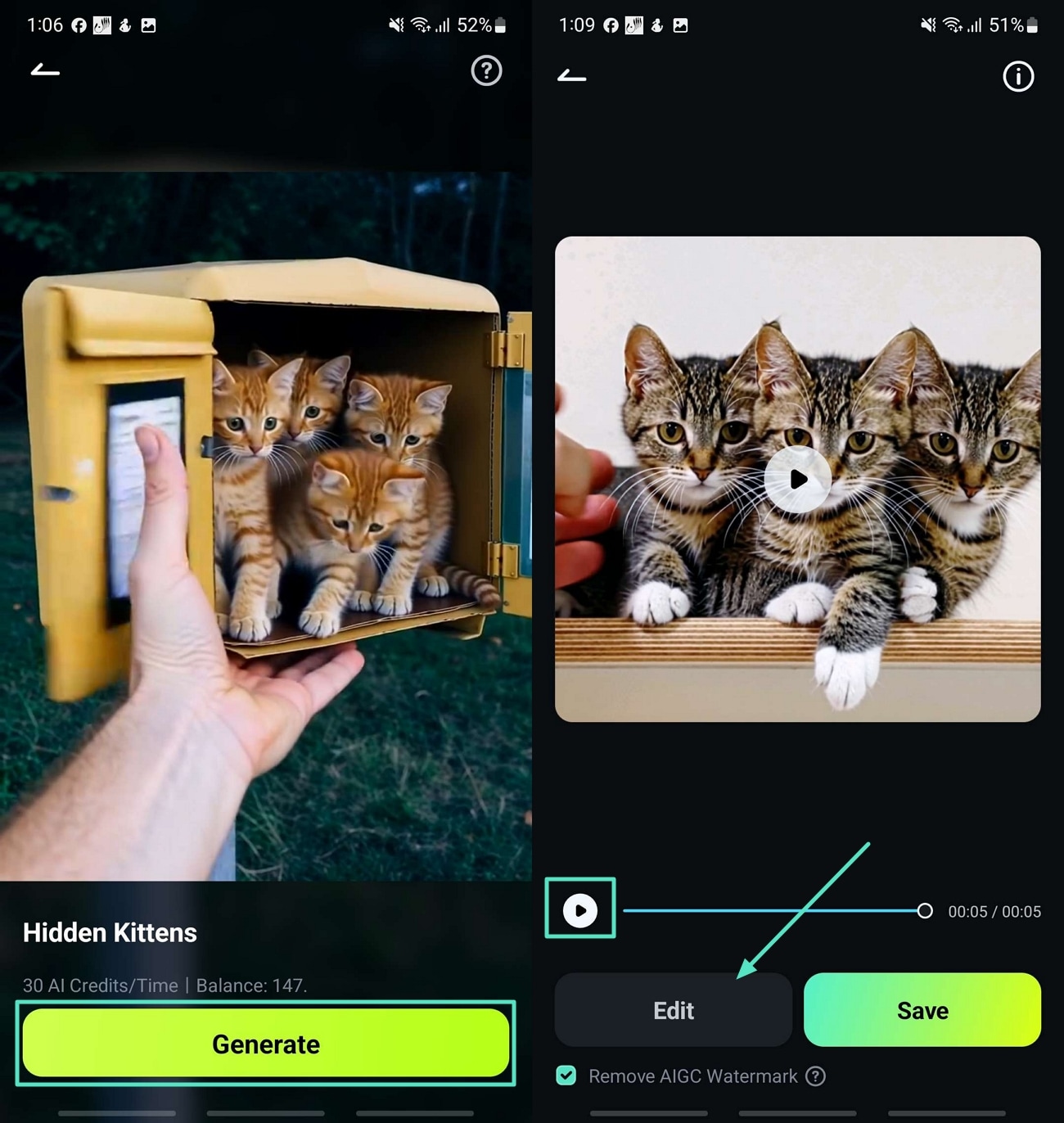 generate video for animal day
