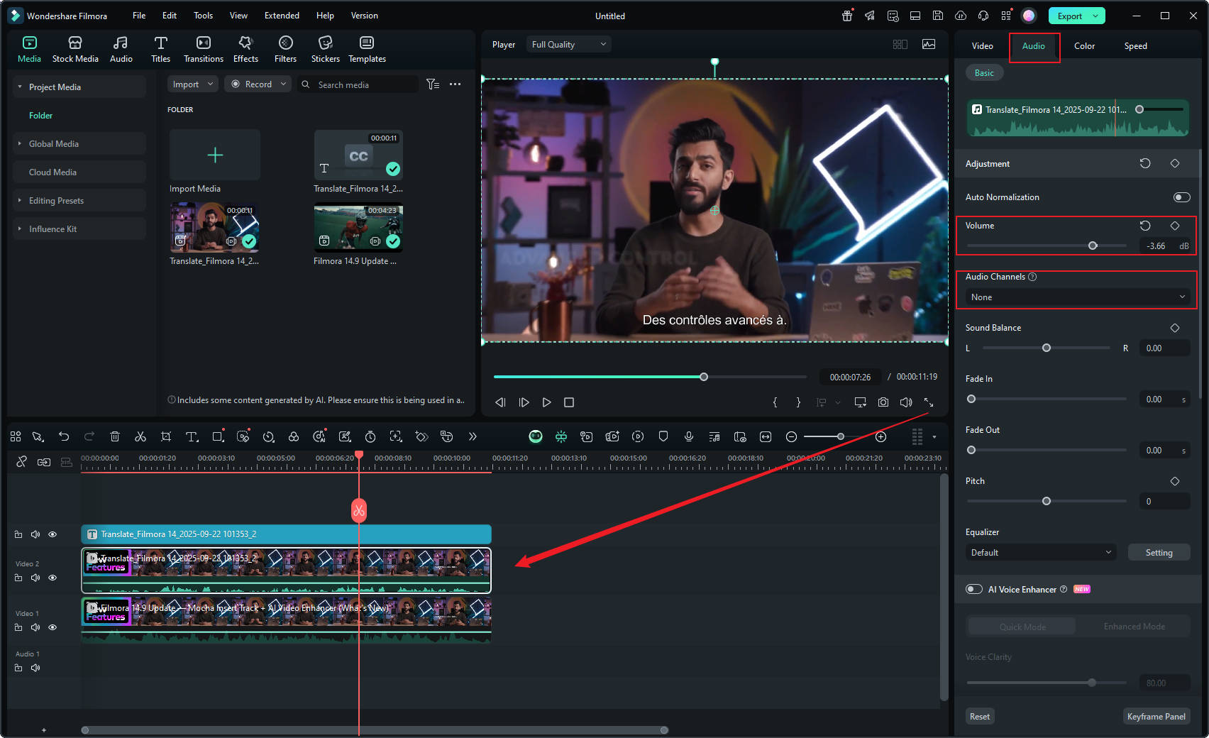 mute original video audio