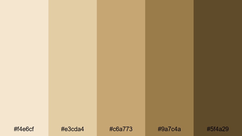 woven rattan fawn fawn color palette with hex codes