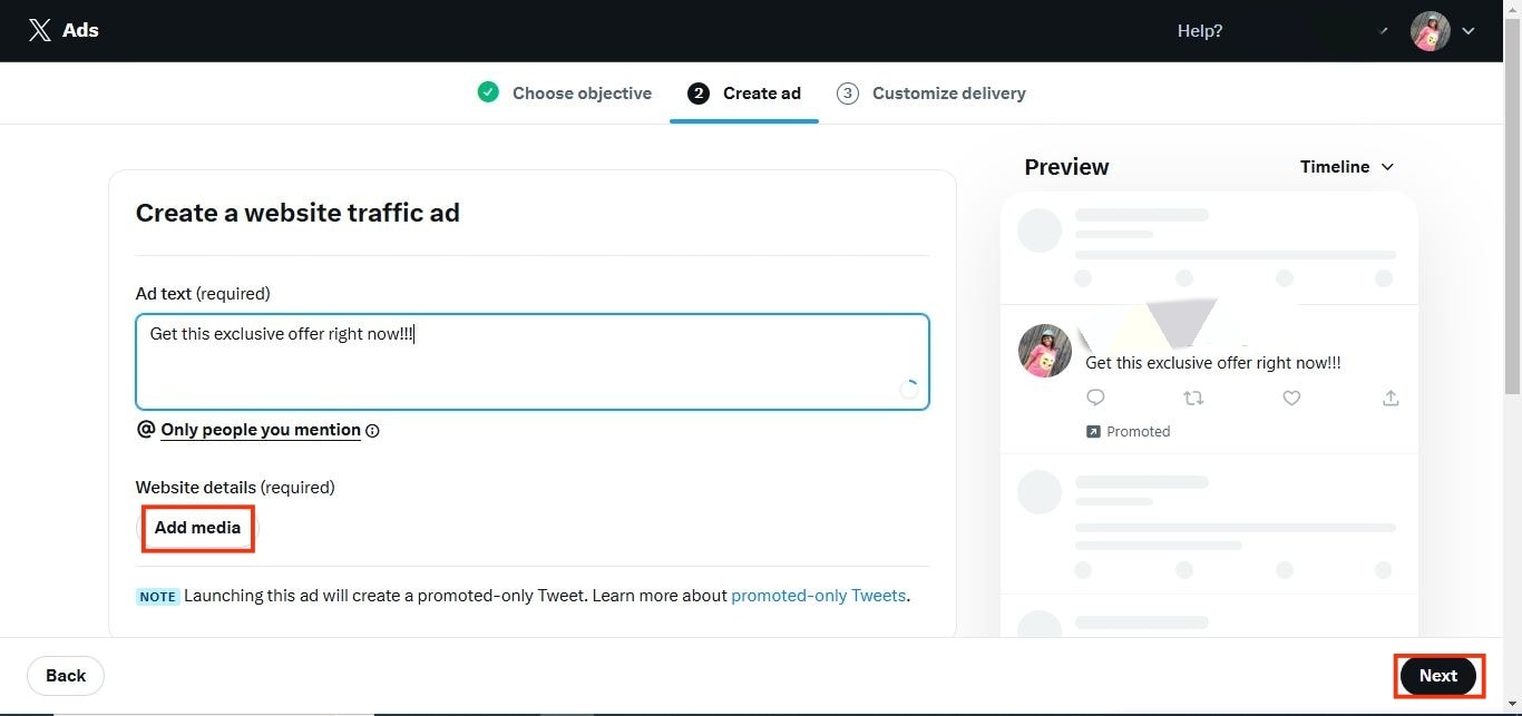 create twitter ad