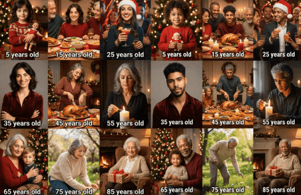 christmas video collage templates