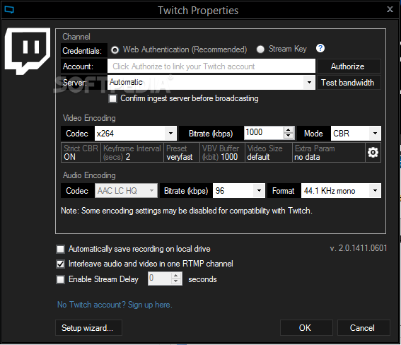 xsplit broadcaster - schermata del programma