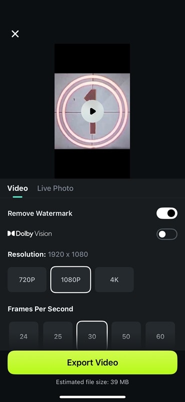 export your clips