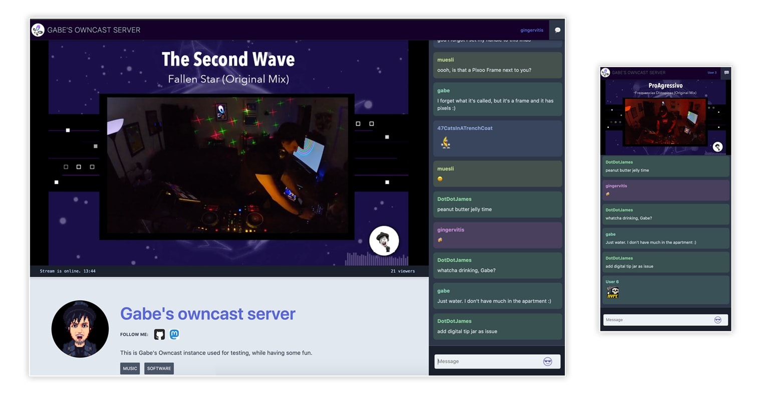 owncast streaming platform