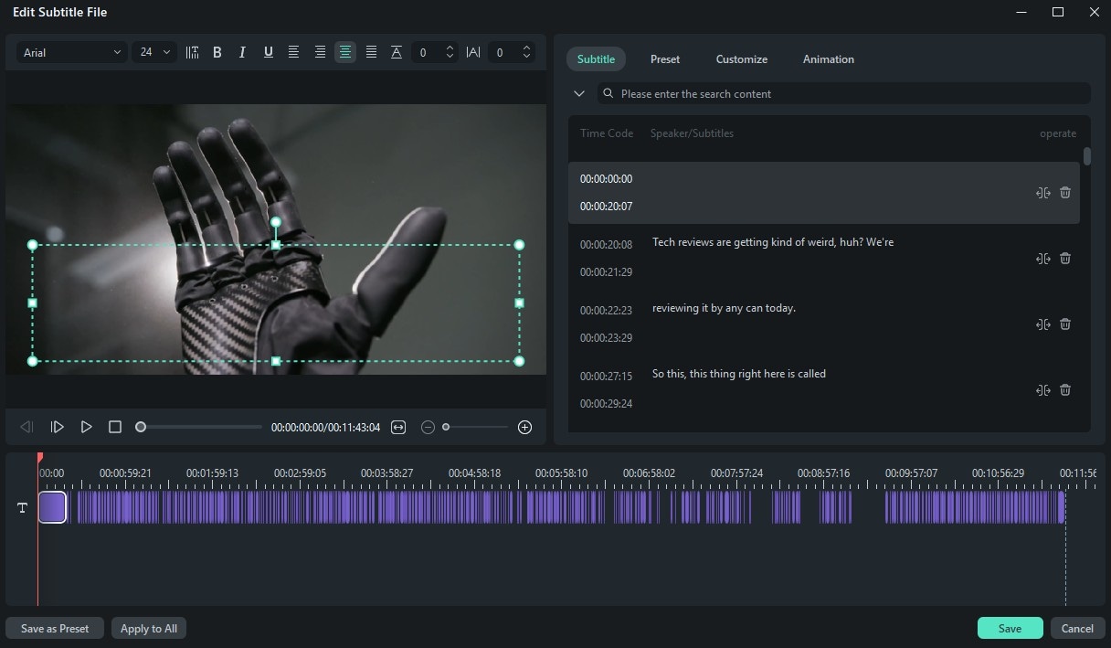 generate auto captions for videos filmora