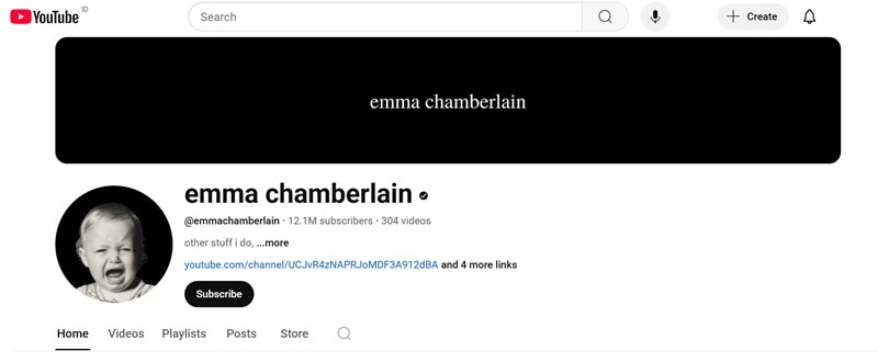 youtube banner example for vlog channel